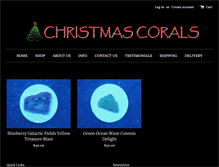 Tablet Screenshot of christmascorals.com
